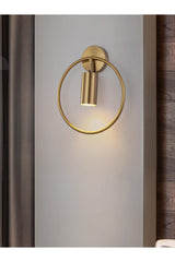 Rayline Ring Tumbled White Led Spot Sconce - Swordslife