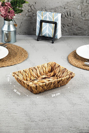 Rechteckige Dicke Mesh Mesh Mesh Mesh Dekorative Brotkorb , Fruchtig , Handtuch - Swordslife