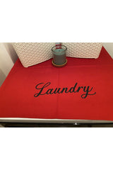 Red Washing Machine Cover Laundry Printed - Swordslife