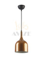 Reina Modern Design Metal Headboard Copper Color Pendant Lamp Cafe - Kitchen Single Chandelier - Swordslife