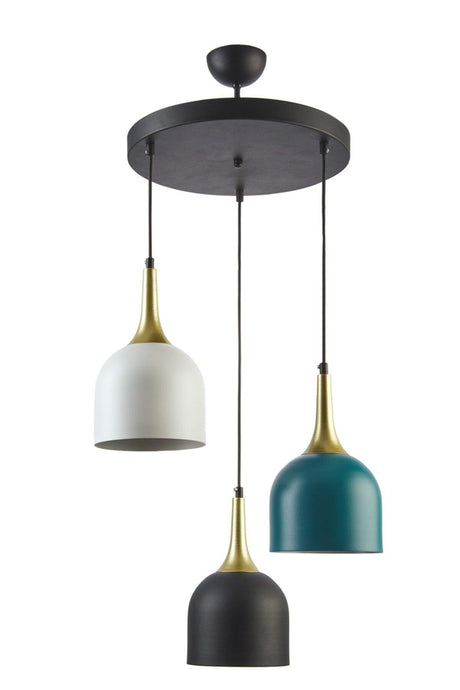 Reina Modern Design Metal Headboard Mix Color Pendant Lamp Cafe - Kitchen 3 Piece Chandelier - Swordslife