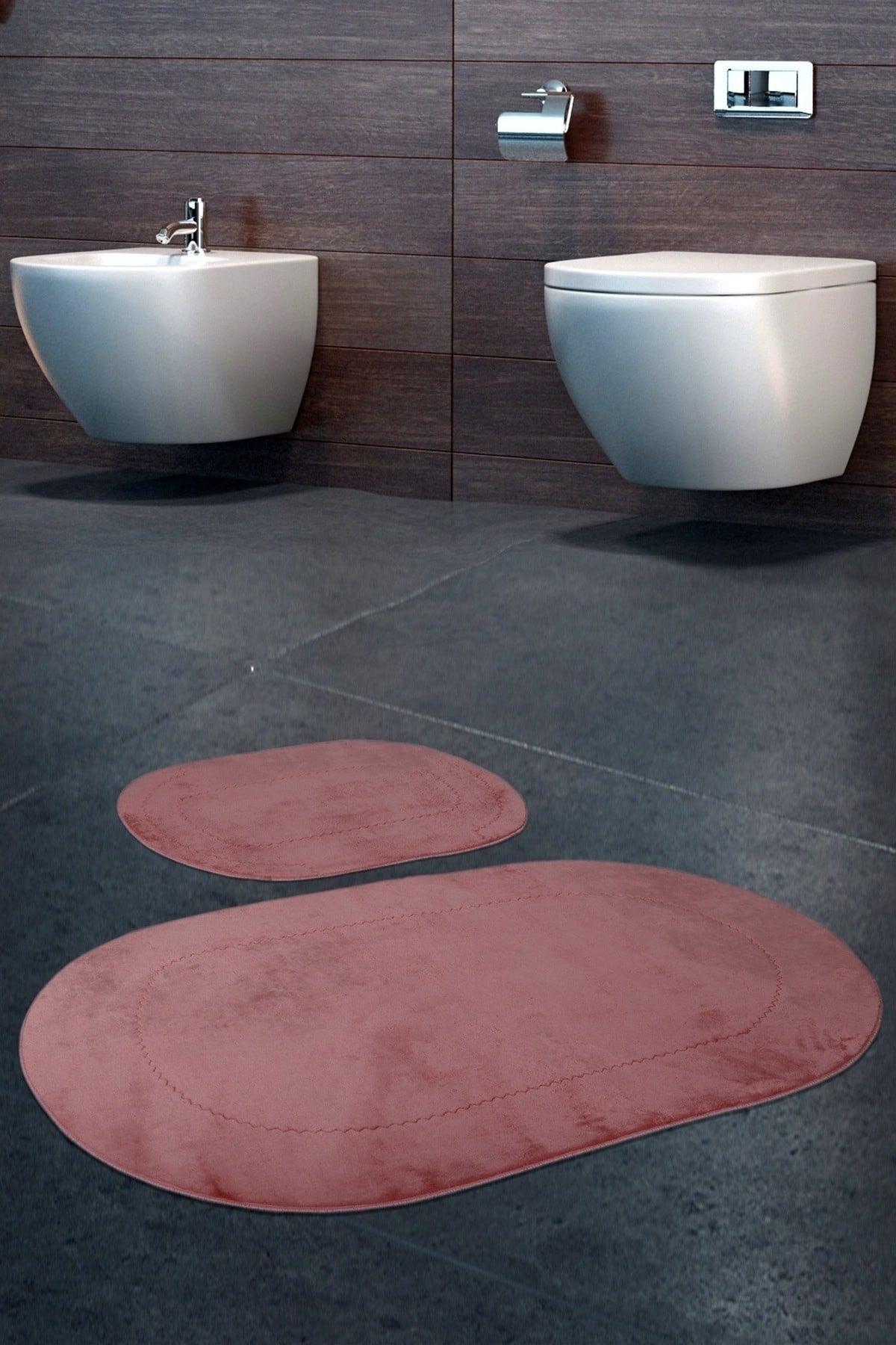 Rixos Powder 2 Pcs Bathroom Carpet Mat Set Non-Slip Toilet Bowl Set - Swordslife