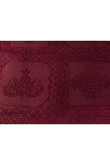 Rochelle Mink Emboss Blanket - Claret Red - Swordslife