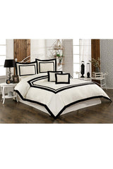 Roman Jacquard Bedspread Double 5 Pieces Cream - Swordslife