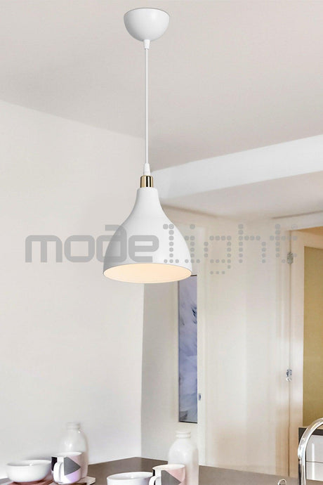 Ronda Single Pendant Lamp White / Living Room - Living Room - Kids Room - Dining Room - Kitchen - Hallway - Hallway - Swordslife