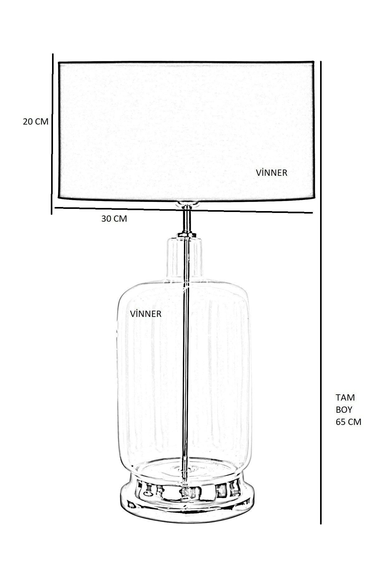 Rouen Gold Leg Modern Special Design Glass Lampshade - Cream with Gold Stripe - Swordslife