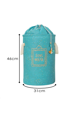 Baby Boy Room Multi-Purpose Toy/dirty Laundry Basket With Round Bag Blue - Swordslife
