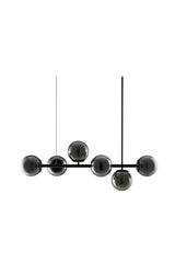 Royal Modern Design Black Case Smoked Glass Six Six Chandelier - Swordslife