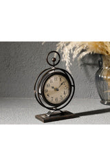 Ruth Metal Desk Clock 14.5x6.5x23.5cm Black - Swordslife