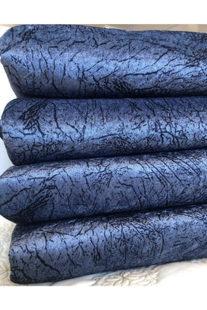 Sabire Cosmetics Navy Blue Sponge Sofa Sofa Cover Vein Pattern Non-Slip Washable Cover - Swordslife