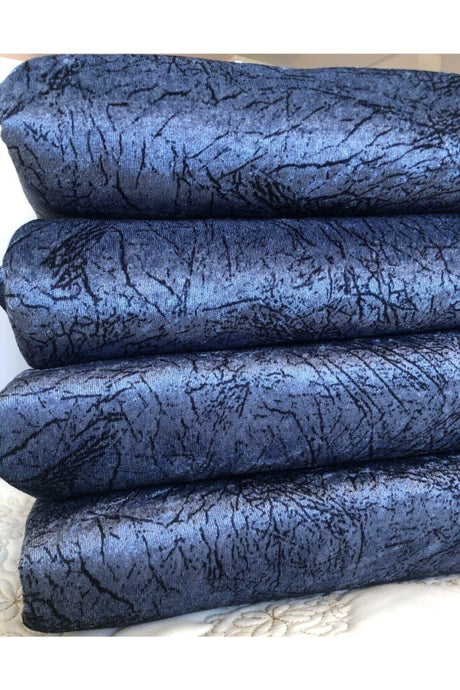 Sabire Cosmetics Navy Blue Sponge Sofa Sofa Cover Vein Pattern Non-Slip Washable Cover - Swordslife