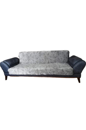 Sabire Cosmetics Black Line White Color Sponge Sofa Sofa Bed Cover Non-Slip Washable Cover - Swordslife