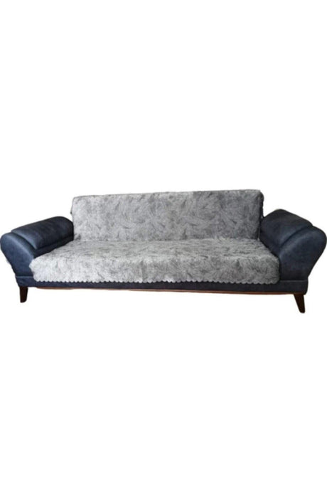 Sabire Cosmetics Black Line White Color Sponge Sofa Sofa Bed Cover Non-Slip Washable Cover - Swordslife