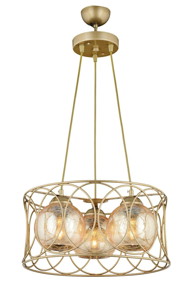 Saffron Triple Chandelier- Antique - Swordslife