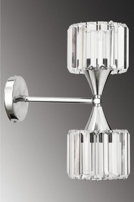 Salvador 2 Silver Y-10 Sconces - Swordslife