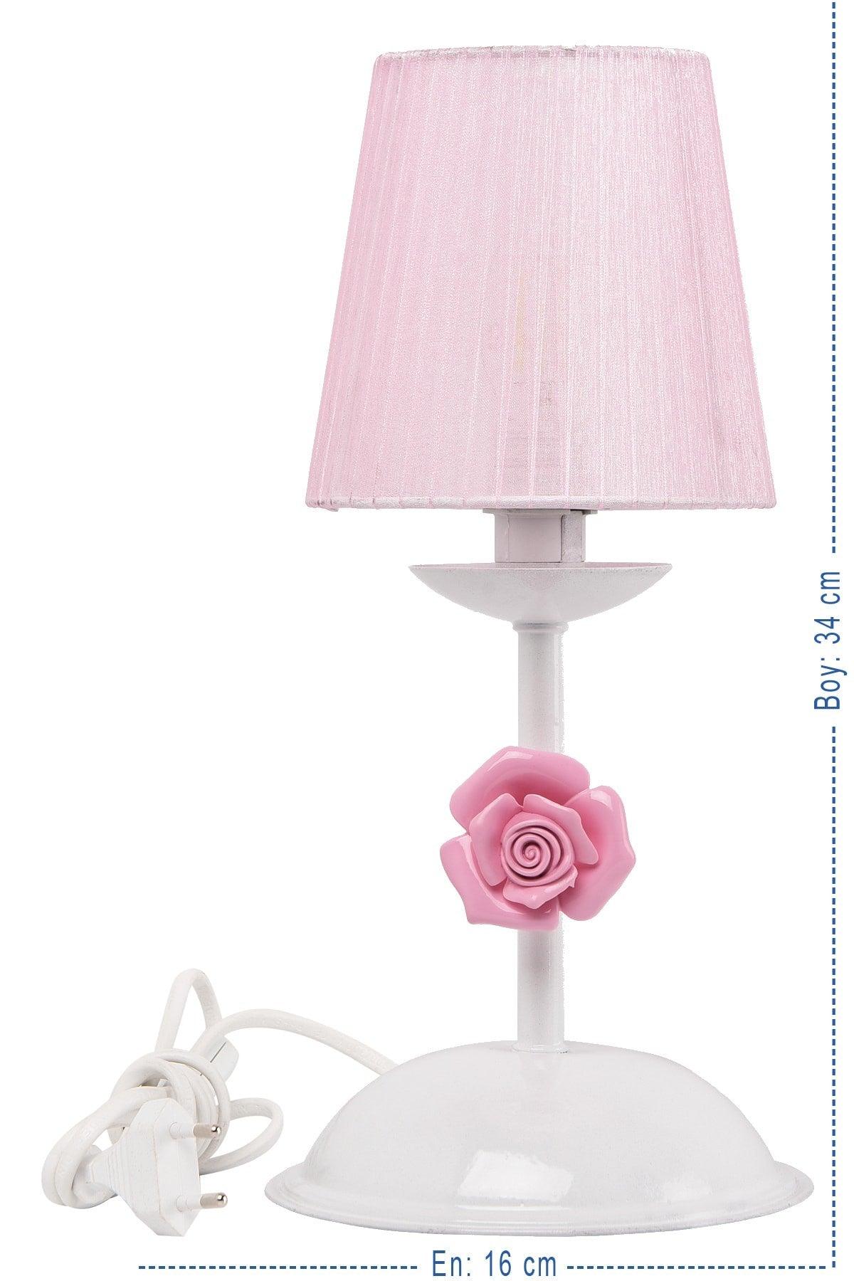 Samara Lampshade White (with pink cap) - Swordslife