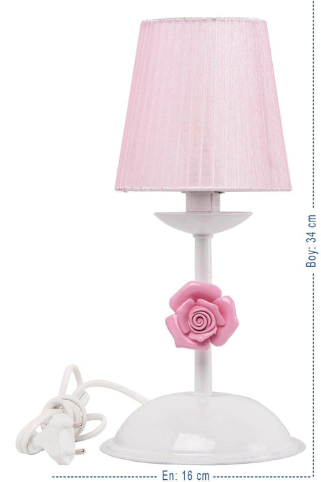 Samara Lampshade White (with pink cap) - Swordslife