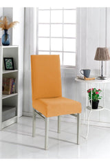 Chair Cover Mustard Color Lycra Washable 1 Piece - Swordslife