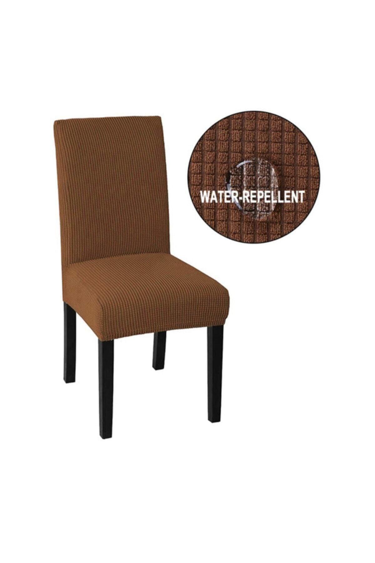 Chair Cover Lycra Washable Elastic Chair Cover Light Brown - Swordslife