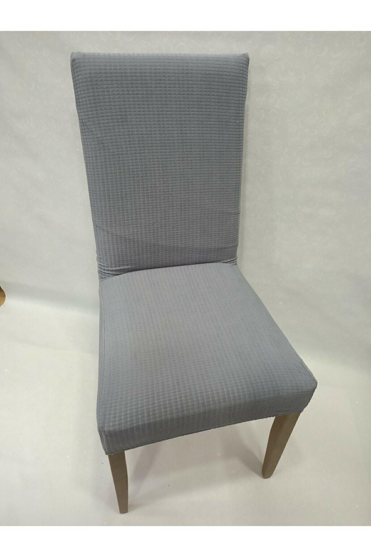 Chair Cover Lycra Washable Elastic Chair Cover Dark Gray Color - Swordslife