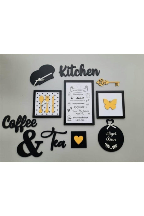 Yellow 11 Piece Kitchen Board Set Kitchen Coffee Tea Kitchen Rules Kitchen Decor - Swordslife