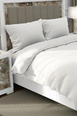 Satin Ecru Duvet Cover Set - Swordslife