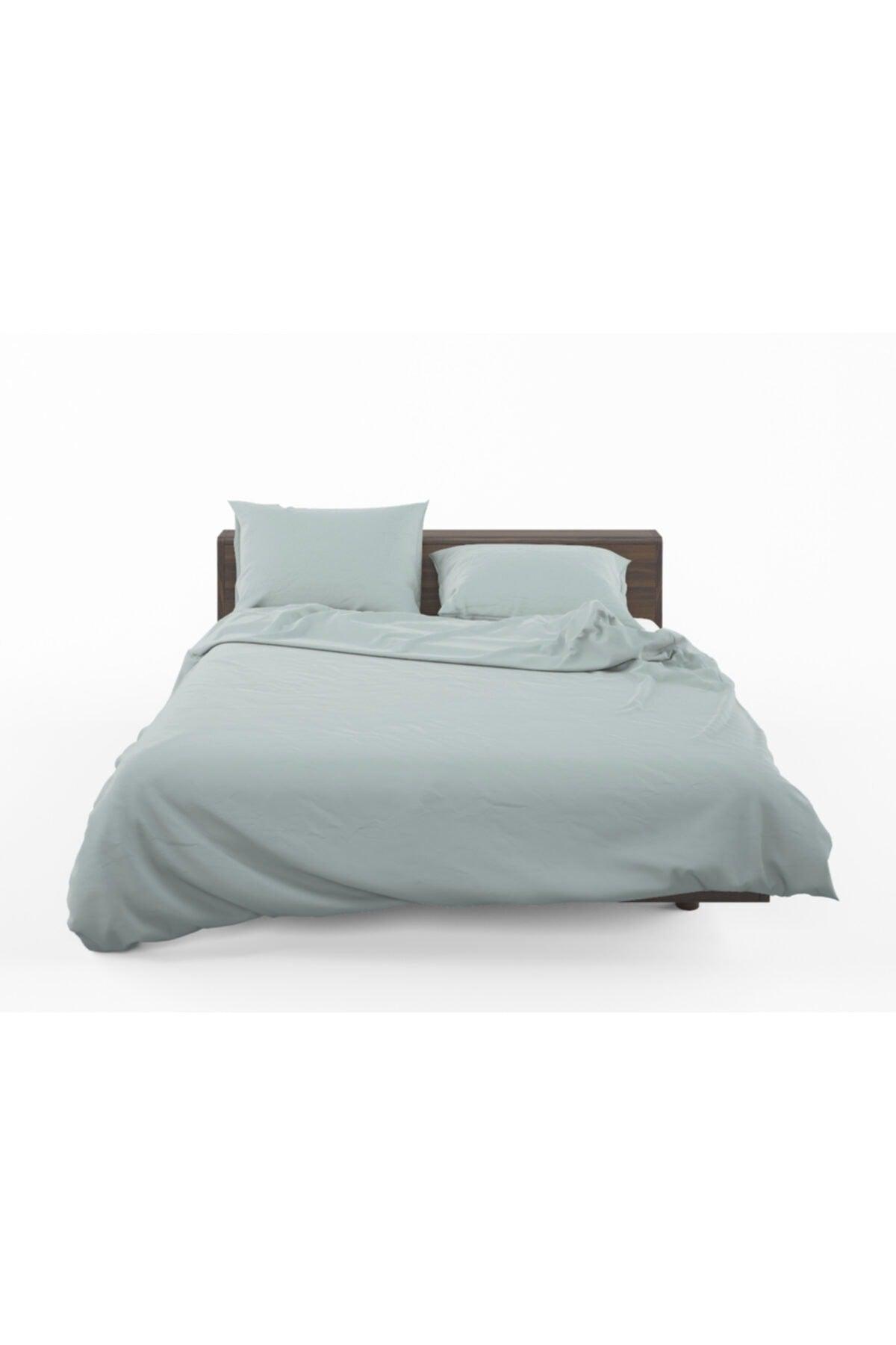 Satin Mint Green Duvet Cover Set - Swordslife