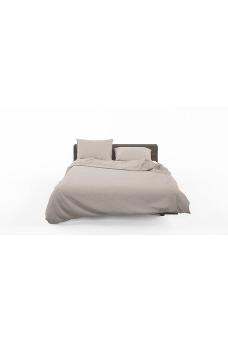 Satin Honey Foam Duvet Cover Set