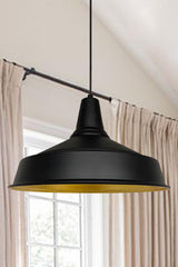 Schwarzes Asaletli Einzelne Kronleuchter Retro Sarkıt Lamp School Haar Salon Schlafzimmer Küche Kronleuchter - Swordslife