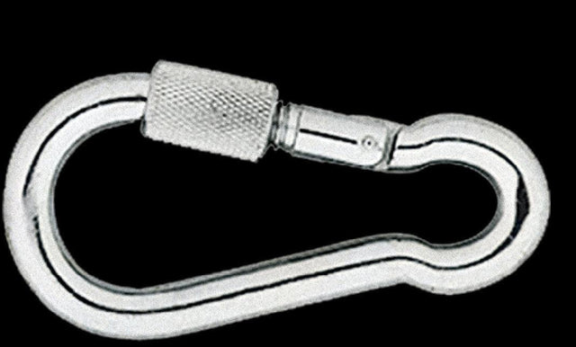 Screwed / 60mm / galvanized Carabiner hook - Swordslife