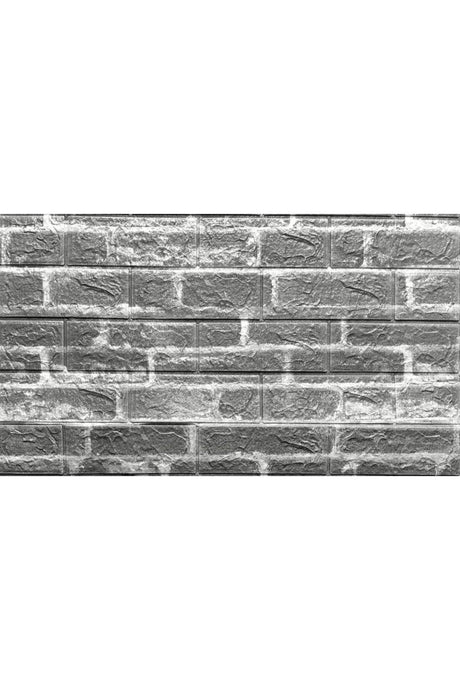 Self Adhesive Gray Brick Pattern Wallpaper Panel Nw24 - Swordslife