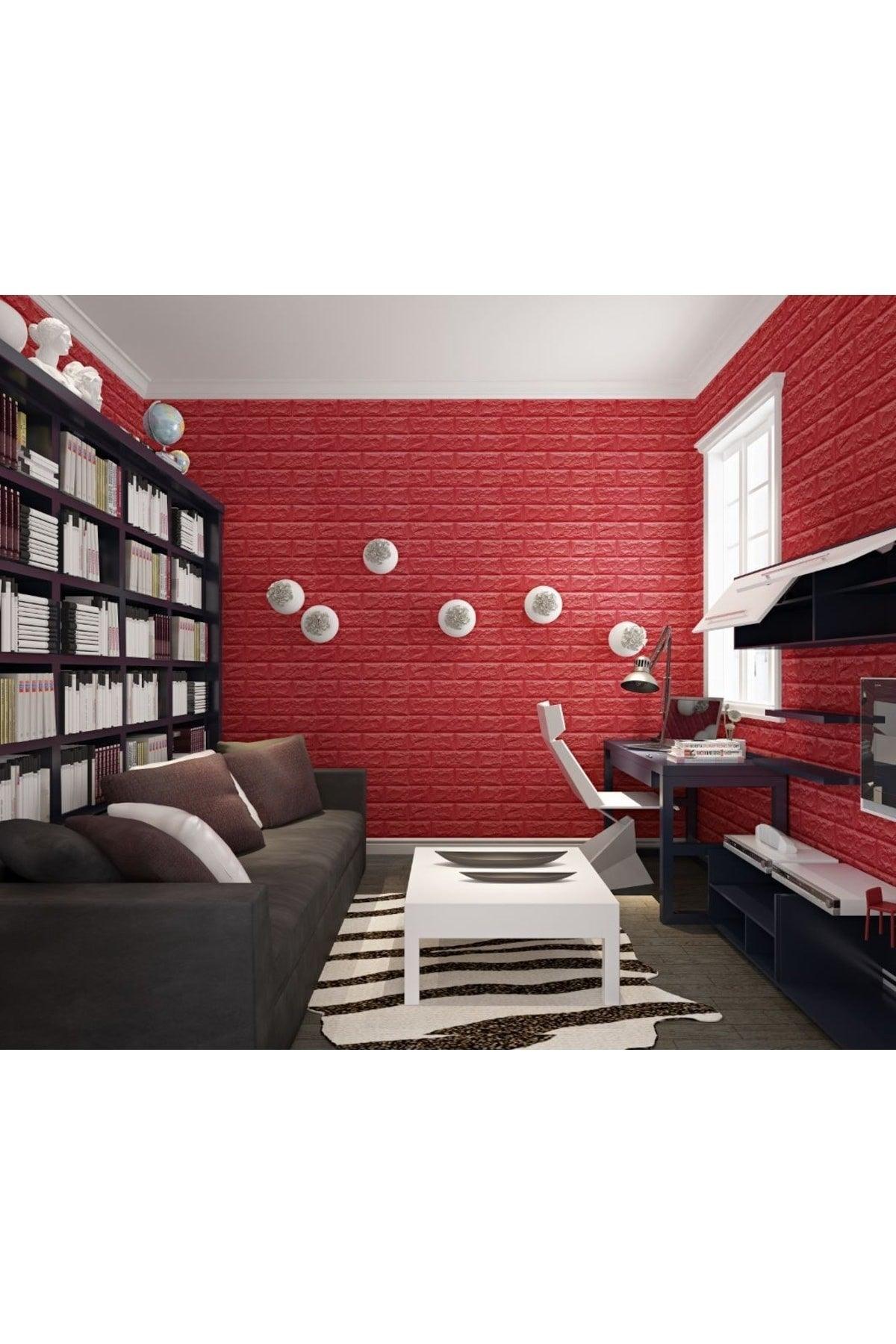 Self Adhesive Red Brick Pattern Wallpaper Panel 70x38 - Swordslife