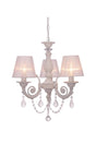 Senay 3-piece minimalist design chandelier with white cap - Swordslife