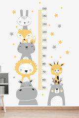 Cute Friends Height Gauge Kids Room Wall Sticker - Swordslife