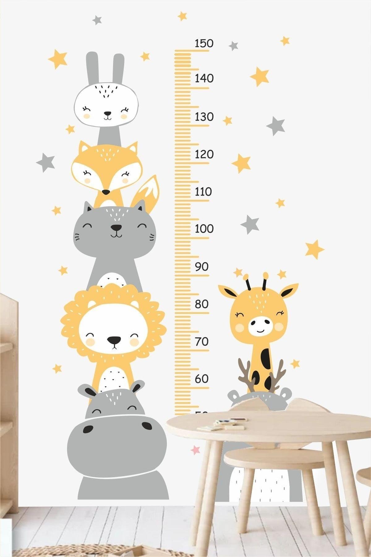 Cute Friends Height Gauge Kids Room Wall Sticker - Swordslife