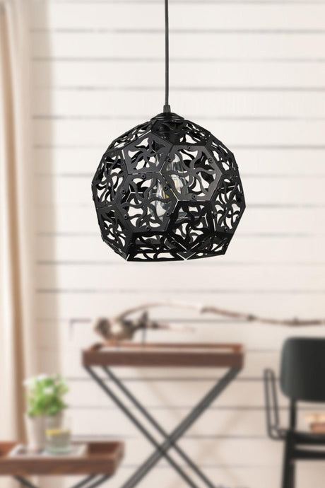 Sezer Single Chandelier Black - Swordslife