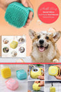 Silicone Cat Dog Pets With Shampoo Container