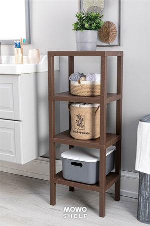 Shelf 4-Tier Organizer Shelving Unit Coffee