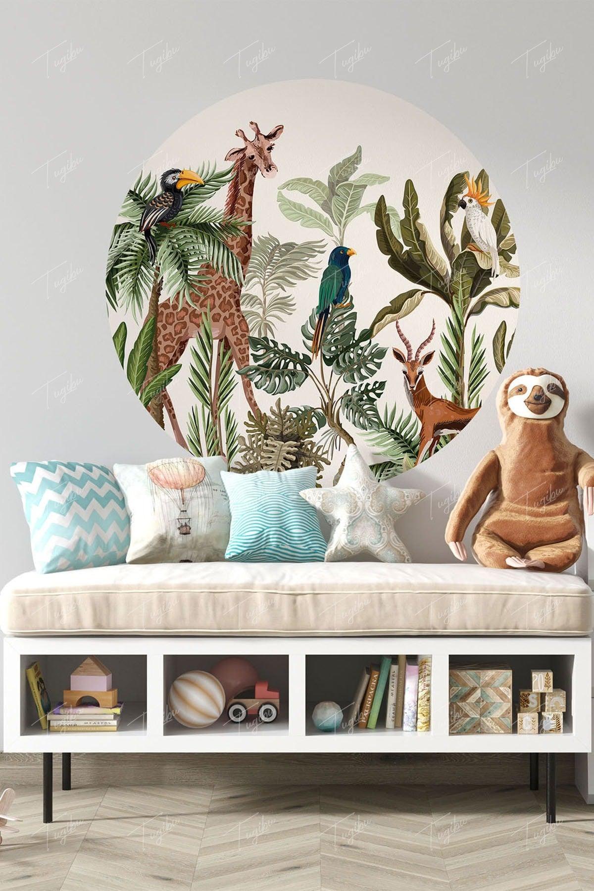 Giraffe Back Shelf Wall Sticker - Swordslife