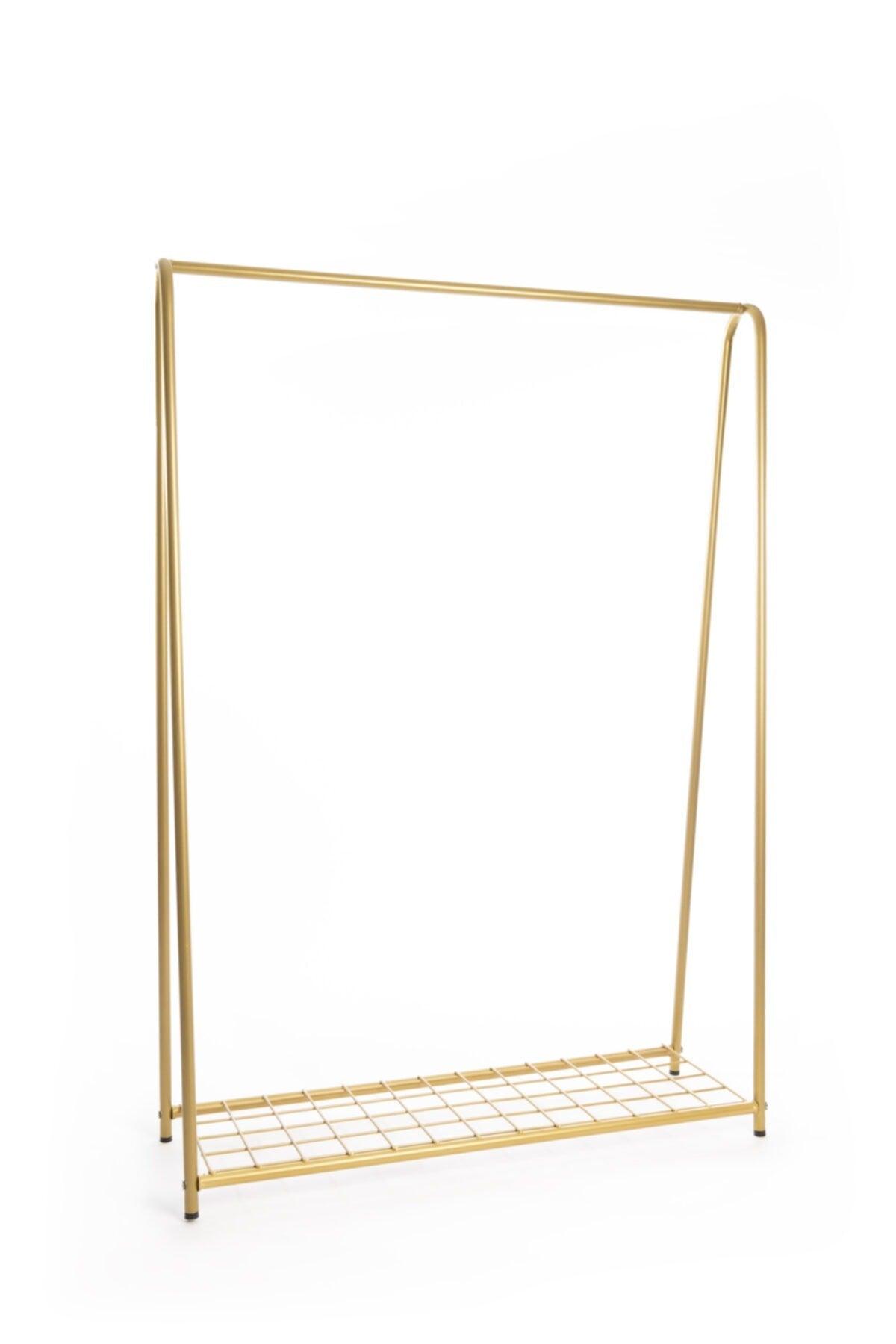 Metal Leg Garment Hanger with Shelf Gold Leg Hanger Clothes Rack with Shelf Clothes Hanger - Swordslife