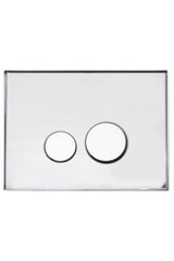 Siamp Tema Recessed Cistern Button Mirror Glass