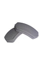 Silicone Pot Pan Holder Fireproof Non-Stick Handle Set 9 X 4 Cm Gray (1 Set Consists of 2 Pieces) - Swordslife