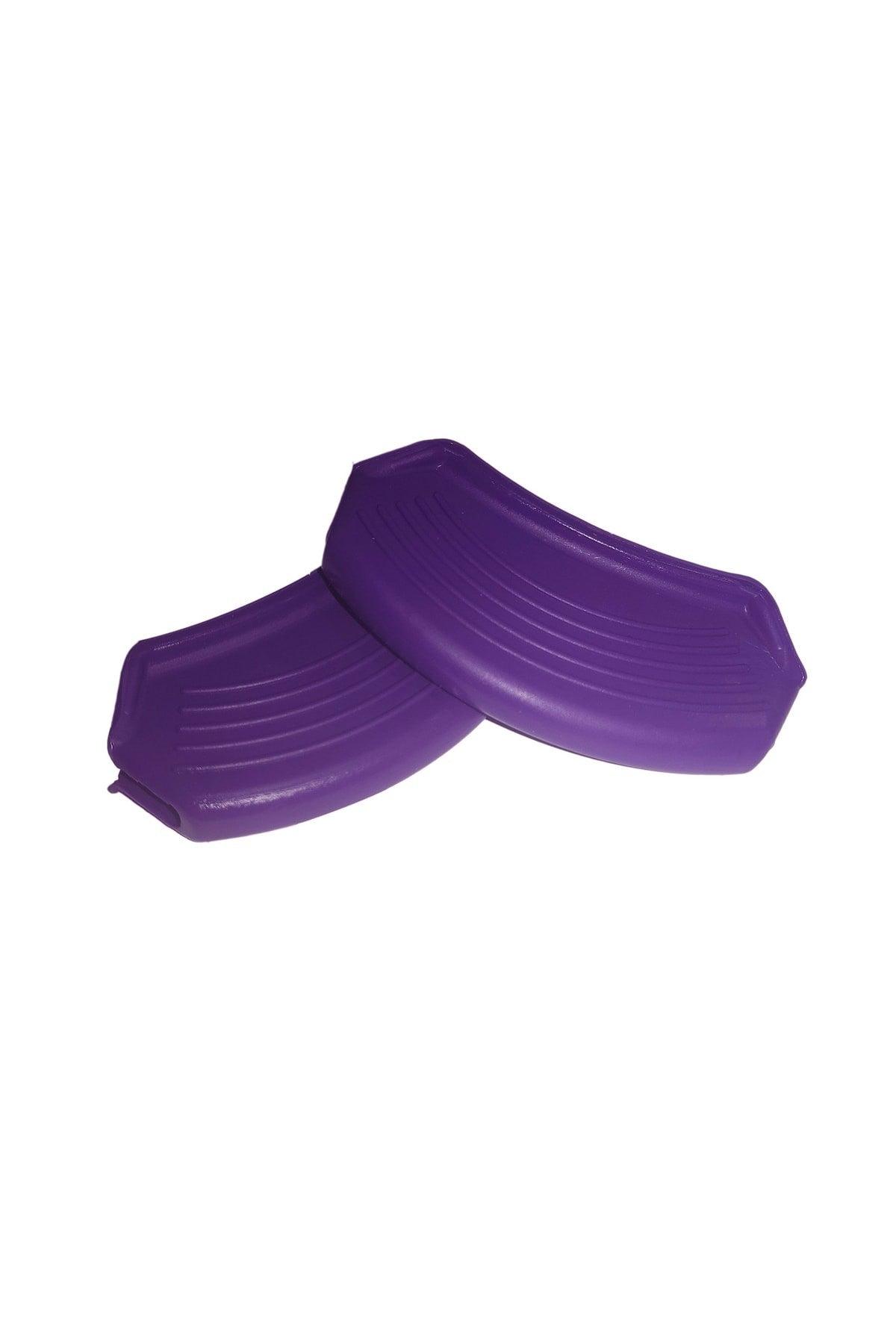 Silicone Pot and Pan Holder Fireproof Non-Stick Handle Set 9 X 4 Cm Purple (1 Set Consists of 2 Pieces) - Swordslife