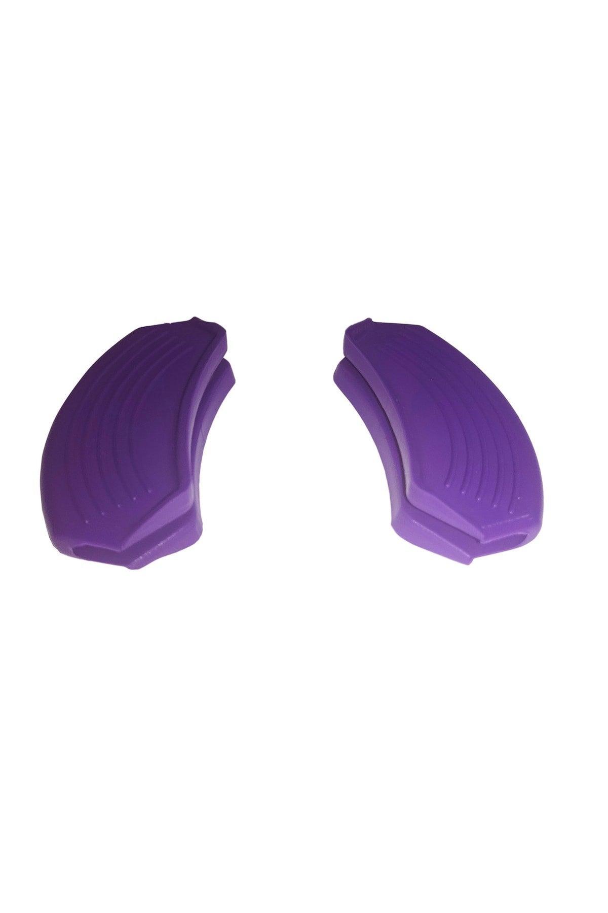 Silicone Pot and Pan Holder Fireproof Non-Stick Handle Set 9 X 4 Cm Purple (1 Set Consists of 2 Pieces) - Swordslife