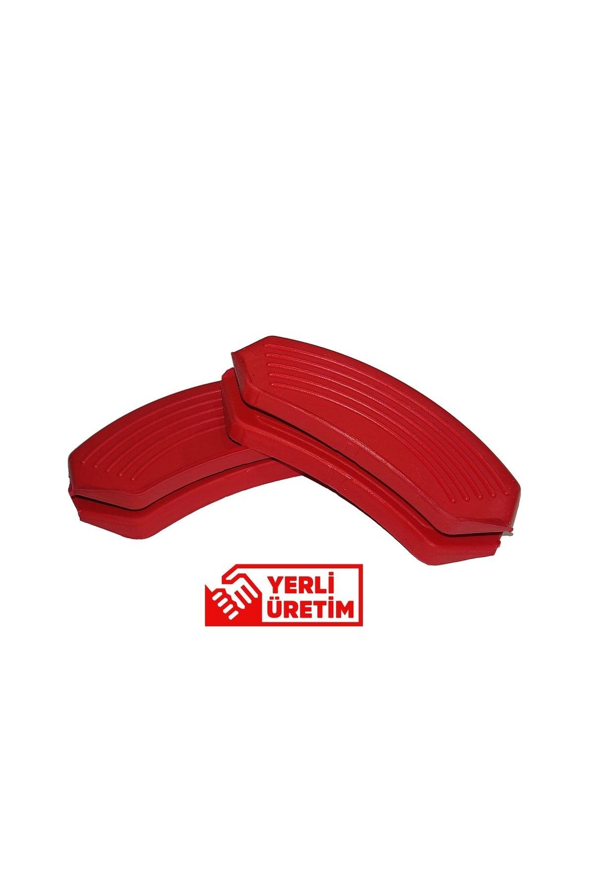 Silicone Pot and Pan Holder Fireproof Non-Stick Handle Set Red 9x4 Cm (1 Set Consists of 2 Pieces) - Swordslife