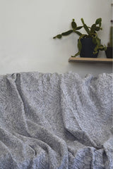 Silva Natural Cotton Linen 170x220 Cm Gray Sofa Cover | Throw - Swordslife