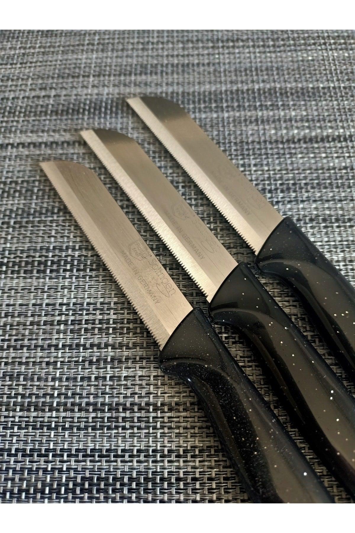 Silvery Black Fruit Knife of 12 - Swordslife