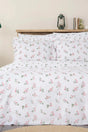 Silvie Red 100% Cotton Ruffled Double Duvet Cover Set - Swordslife