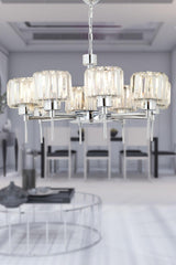 Simplem 8'Li Chrom Crystal Stone Modern Design Salon-Schlafzimmer Kristal Hall Chandeler - Swordslife