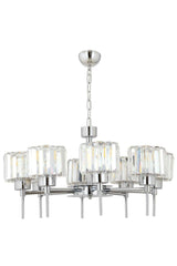 Simplem 8'Li Chrom Crystal Stone Modern Design Salon-Schlafzimmer Kristal Hall Chandeler - Swordslife